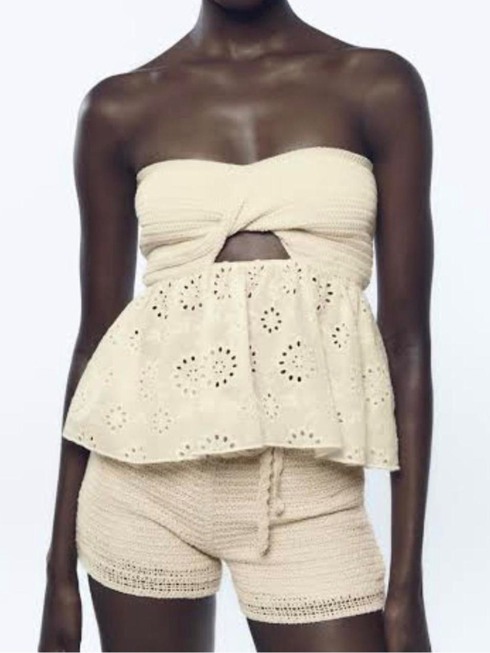 ZARA Combination Knit Top